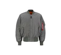 Alpha Industries Bomberjacke mit Stehkragen und Pattentaschen in Oliv, Größe XL