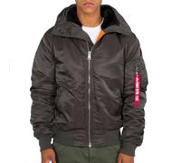 Alpha Industries MA-1 Hooded Bomberjacke für Herren Black Olive