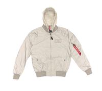 Alpha Industries Herren Bomberjacke MA-1 LW Hood Reflective silver/reflective S