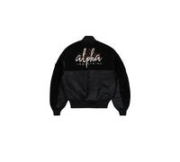 Alpha Industries Herren Bomberjacke MA-1 Teddy black M