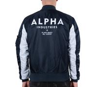 Alpha Industries Herren Bomberjacke MA-1 TT Custom rep.blue M