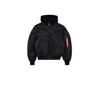 Bomberjacke ALPHA INDUSTRIES "MA-1 TT Hood", Herren, Gr. M, schwarz, Web, Obermaterial: 100% Nylon, modisch, slim fit, Langarm, Jacken (30048842-M) schwarz