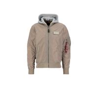 Alpha Industries Herren Bomberjacke MA-1 TT Hood vintage sand XXL