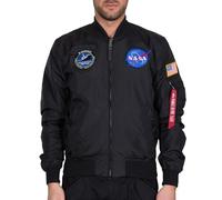 Alpha Industries Herren Bomberjacke MA-1 TT NASA Reversible II black XXL