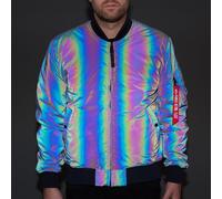 Alpha Industries MA-1 VF 59 Rainbow Reflective Bomberjacke für Herren Rainbow/Reflective