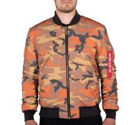 Alpha Industries Herren Bomberjacke MA-1 VF 59 Reflective Camo orange camo M