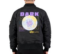 Alpha Industries Herren Bomberjacke MA-1 VF Hood Dark Side black L