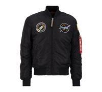 Alpha Industries Herren Bomberjacke MA-1 VF NASA black/lilac XXL
