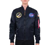 Alpha Industries Herren Bomberjacke MA-1 VF NASA rep. blue M