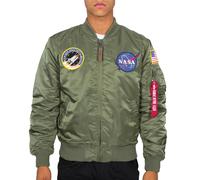 Alpha Industries Herren Bomberjacke MA-1 VF NASA sage green S