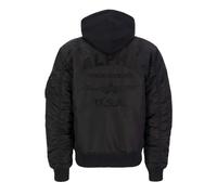 Alpha Industries Bomber Jacke MA-1 ZH Back EMB schwarz S