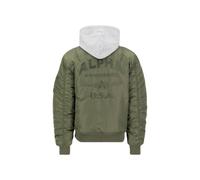 Alpha Industries Herren Bomberjacke MA-1 ZH Back EMB sage-green XL
