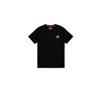 T-Shirt ALPHA INDUSTRIES "Camo Logo Puff Print Backprint T-Shirt", Herren, Gr. 3XL, schwarz, Obermaterial: 100% Baumwolle, Shirts T-Shirt (45218115-XXXL) schwarz