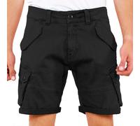 Alpha Industries – Combat Shorts – Schwarz – 98% Baumwolle, 2% Elastan – W32