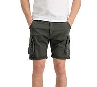 Alpha Industries Crew Shorts greyblack, Größe 38, Herren, Baumwolle