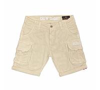 Alpha Industries Crew Kurze Hose 31 Jet Stream White