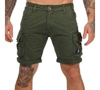 Alpha Industries Herren Crew Short Patch Für Cargos, Dark Olive, 34 EU