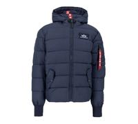 Alpha Industries Herren Daunenjacke Hooded Puffer Alpha FD rep.blue S