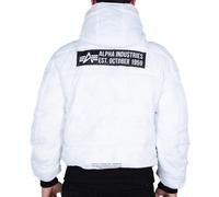 Alpha Industries Herren Daunenjacke Hooded Puffer FD Rev. black/white L