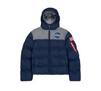 Alpha Industries Herren Daunenjacke Hooded Puffer NASA ultra navy M