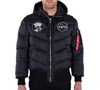 Alpha Industries Herren Daunenjacke Hooded Puffer Voyager FD black S