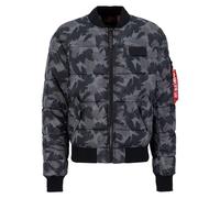 Alpha Industries Herren Daunenjacke MA-1 Puffer Bomber dark camo