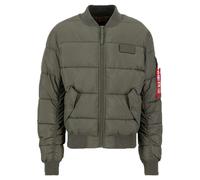 Alpha Industries Herren Daunenjacke MA-1 Puffer Bomber dark olive 3XL