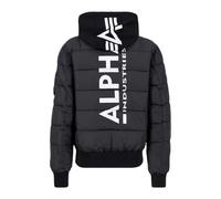 Alpha Industries Herren Daunenjacke MA-1 ZH Back Print Puffer FD black L