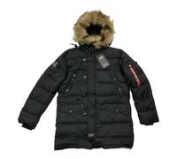 Alpha Industries Herren Daunenjacke N-3B Puffer FD black M