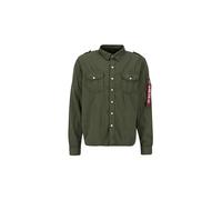 Alpha Industries Herren Dragon T-Shirt Hemd, 142-Dunkles Olivgrün, S