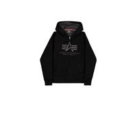 Alpha Industries Herren Fleece Sherpa Hoodie, Black, S