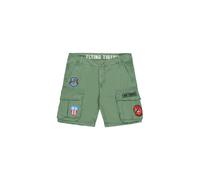 Shorts ALPHA INDUSTRIES "Flying Tigers Shorts", Herren, Gr. 34, Normalgrößen, grün (vintage grün), Obermaterial: 100% Baumwolle, Hosen Shorts (23182919-34) vintage grün