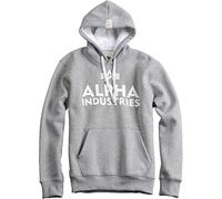 Alpha Industries Herren Foam Print Hoody Kapuzensweat Kapuzenpullover, Grey Heather, S