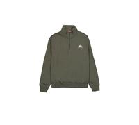 Alpha Industries Herren Half Zip Sweater Small Logo dark olive S