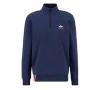 Alpha Industries Herren Half Zip Sweater Small Logo ultra navy 3XL
