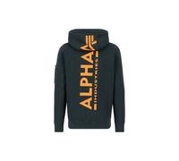 ALPHA INDUSTRIES Herren Back Print Hoody Kapuzensweat Kapuzenpullover, Dark Petrol, S