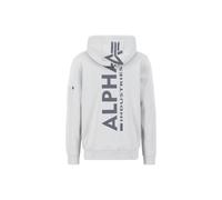 Alpha Industries Herren Hoodie Back Print pastel grey L