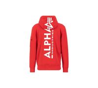 Alpha Industries Back Print Kapuzenpullover XL Speed Red