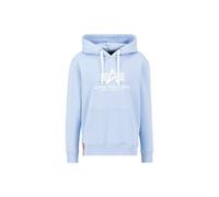 Alpha Industries Herren Hoodie Basic Logo light blue S