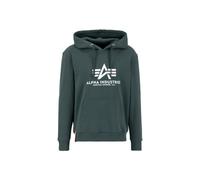 Alpha Industries Herren Hoodie Basic Logo navy green M