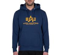 Alpha Industries Herren Hoodie Basic Logo new navy/wheat L