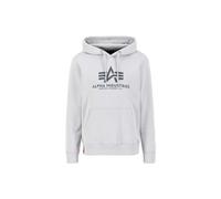 Alpha Industries Hoodie mit Label-Print in Hellgrau, Größe XXL