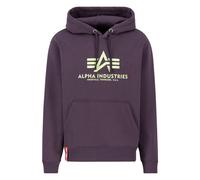 Alpha Industries Herren Hoodie Basic Logo plum S