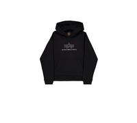 Alpha Industries Herren Hoodie Basic Logo TPU black/chrome M