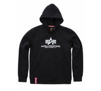 Alpha Industries Herren Hoodie Basic Logo verschiedene Farben schwarz M