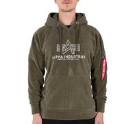 Alpha Industries Herren Hoodie Basic Polar Fleece dark olive S