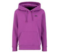 Alpha Industries Herren Hoodie Basic Small Logo dark magenta S