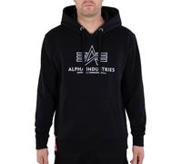 Alpha Industries Herren Hoodie Embroidery Basic black/white M