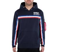 Alpha Industries Herren Hoodie NASA ISS rep. blue XXL