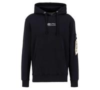 Alpha Industries Herren Hoodie Organics EMB organic black S